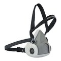 Ironwear Half Face NIOSH Respirator with Adjustable Head Straps Large 1550-LG